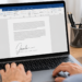 How to add signature in word