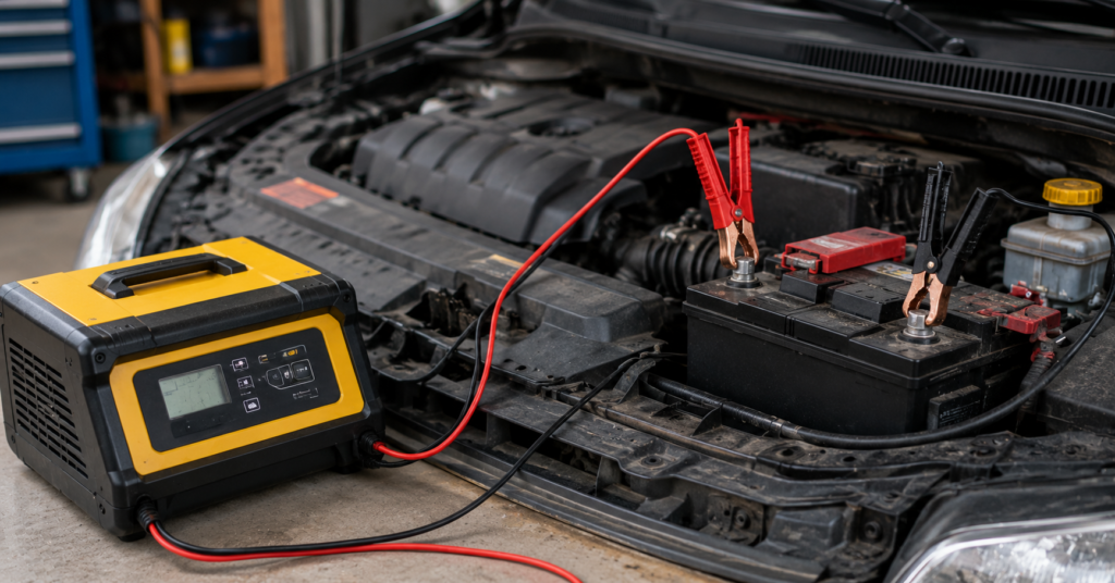 How to charge a car battery