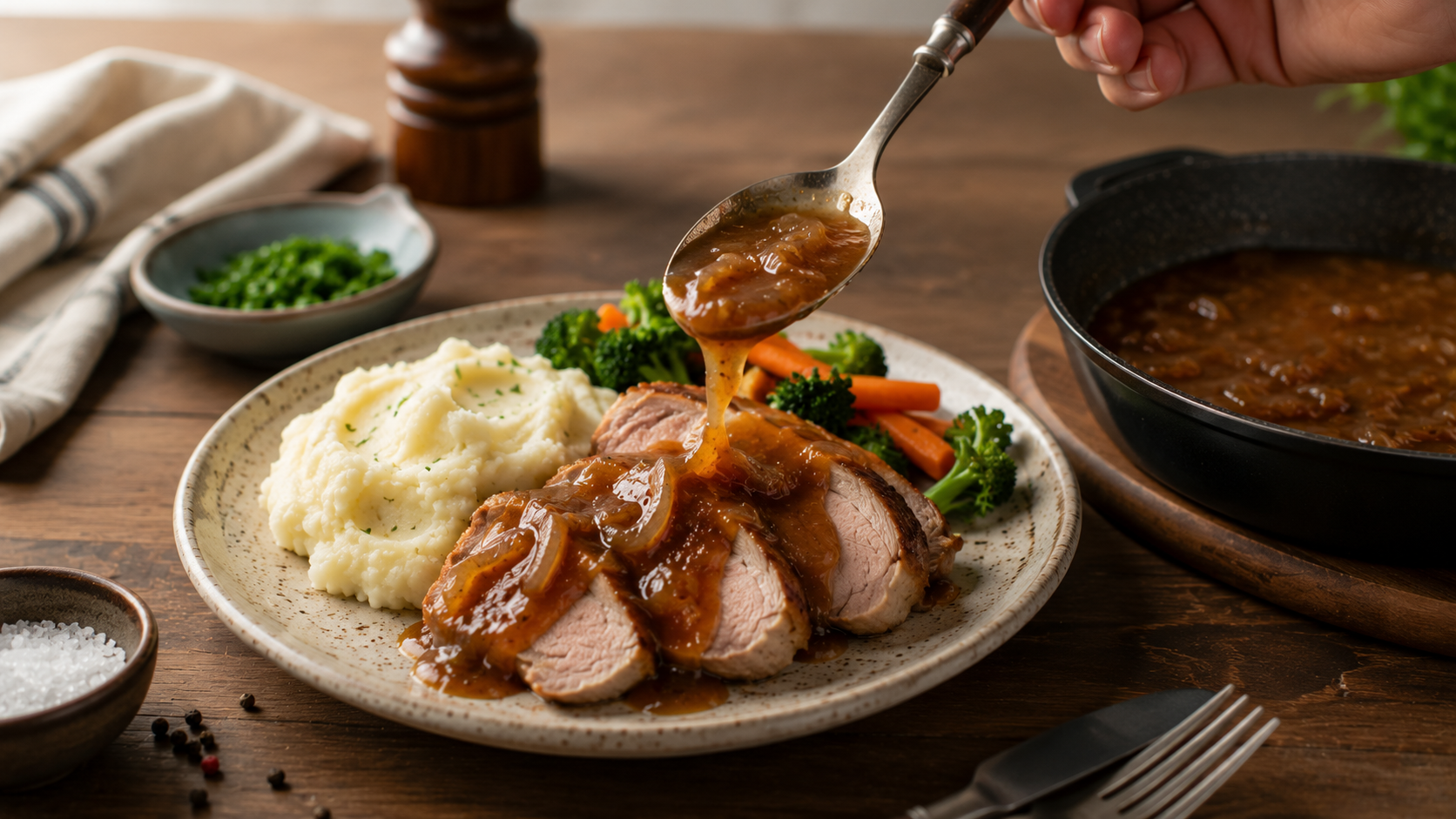 how to make onion gravy