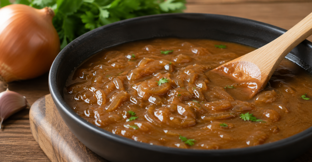 how to make onion gravy